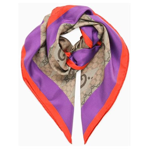 foulard seta gucci|sciarpe foulard gucci.